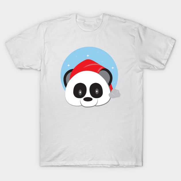 Panda Marry Christmas T-Shirt by dddesign